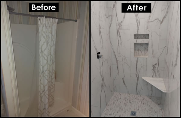 Chapel Hill Bathroom Shower Remodeling | Bath and Shower Replacement Makeover Renovation Services