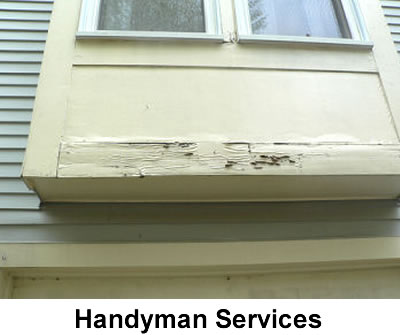 Handyman Services: Carpentry - wood rot repair